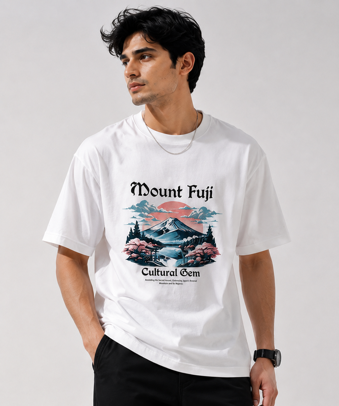 Mount Fuji Serenity – Relaxed Fit T-Shirt