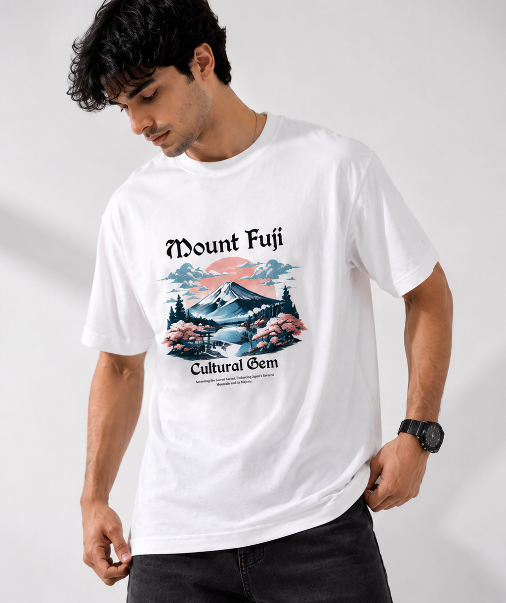 Mount Fuji Serenity – Relaxed Fit T-Shirt