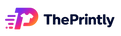 ThePrintly logo with colorful 'P' design on a white background